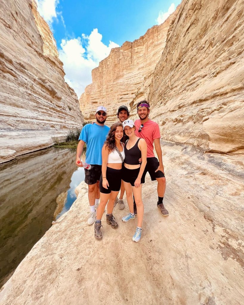 Birthright Israel trip moment in Israel