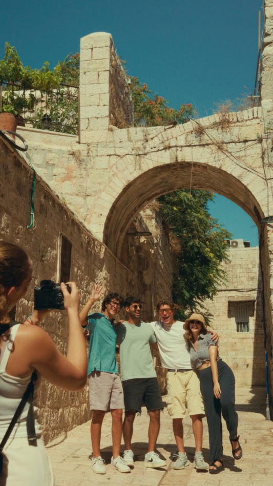 Birthright Israel trip moment in Israel